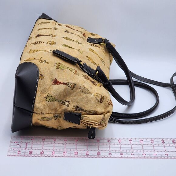 Etienne Aigner Vintage Native Natural Tribal Women Print Satchel Shoulder Bag - Picture 10 of 11